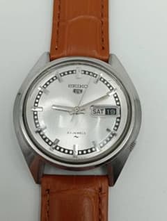 OH済】SEIKO 5 自動巻き 腕時計 23石 シルバー文字盤 - メルカリ