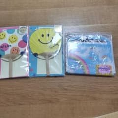 平成レトロ　スマイリー　ニコちゃん　レターセット　鍵付きおこづかい帳　セット