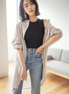GRL シアーロングシャツ ベージュのサムネイル