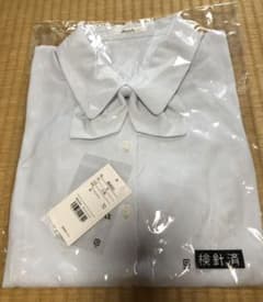 事務服　半袖ブラウス11号(リボン付き)のサムネイル