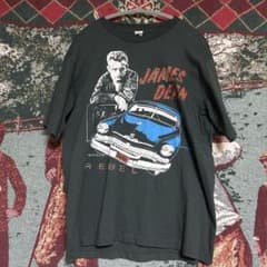 古着/JAMES DEAN Tシャツ REBEL XL ブラック 車 アメカジのサムネイル
