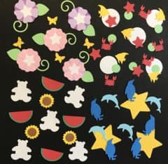 夏 アルバム素材 飾り ☆クラフトパンチ - メルカリ