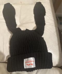 ラバーボーイCHARLES JEFFREY LOVERBOY ニット帽　ウサ耳のサムネイル