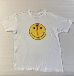 90s ぶち抜きスマイルT ビンテージ vintage usa ホワイト - メルカリ