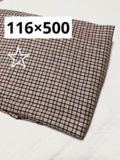 生地No.10　ピンクチェック　裁断可能のサムネイル