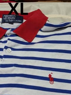 Polo by Ralph Lauren ストライプポロシャツ XL - メルカリ