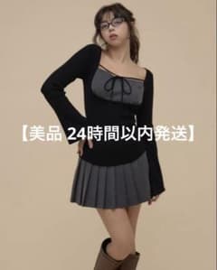 ANDMARY ニット トップス 長袖 ブラック 上のみのサムネイル
