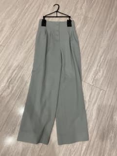 【極美品】Renéルネ ロングパンツ グレー 34 フロントボタンクリーニング済のサムネイル