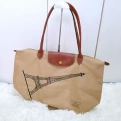 ロンシャン Longchamp トートバッグ エッフェル塔 パリ限定 ベージュ