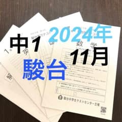 駿台学力テスト 中1 2024年度 11月 3教科セット 第3回 - メルカリ