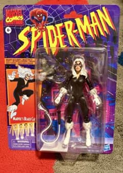 Marvel Legends Spider-Man Retro Package Black Cat