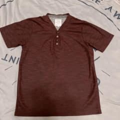 ヘンリーネックTシャツ　Lサイズのサムネイル