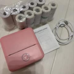 ミニプリンター　Mini Portable Printer 本体 ロール紙付きのサムネイル