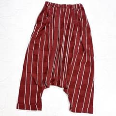 美品✨近年 モユル センソユニコ サルエルパンツ ストライプ 格子柄