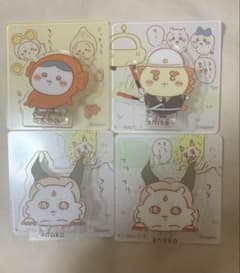 【匿名発送】ちいかわ ちいかわ アクリルシーンクリップビスケット 4点セット