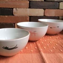 未使用 送料込 カフェオレボウル 3個セットのサムネイル