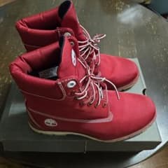 更に値下げ！Timberland レッド ワークブーツのサムネイル