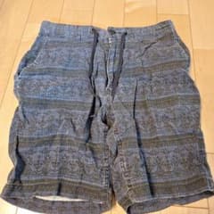 メンズ 総柄 ハーフパンツ ブルーのサムネイル