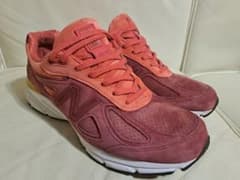 New Balance スニーカー W990VT4 レッド 27.5cm相当のサムネイル