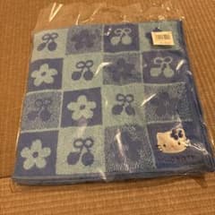 Hello Kitty チェリー柄タオル ブルーのサムネイル