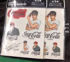 BTS Coca-Cola ZERO ステッカー 2枚セットのサムネイル