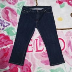 大きいサイズのストレッチデニム クロップドパンツのサムネイル