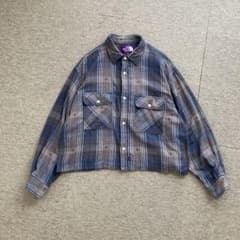 ほぼ新品】WMサイズ パープルレーベル チェック柄シャツ ナナミカ