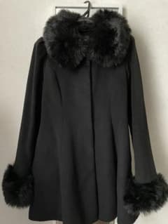 ファーコート 黒のサムネイル