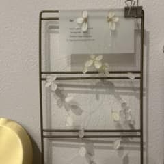 【最終値下】liqui かすみ草カローラピアス　ベージュ 結婚式　披露宴　前撮りのサムネイル