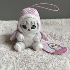 新品　mofusand ギンガムチェック サメにゃん マスコット ぬいぐるみ
