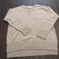 JOURNAL STANDARD カシミヤ100% Vネックニット グレーのサムネイル