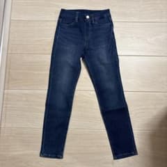 UNIQLO スリムフィット 長ズボン 120cm ダークブルーのサムネイル