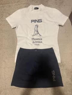 PING レディース ゴルフ シャツ スカート セットのサムネイル