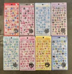 【正規品】ボンボンドロップシール サンリオ 文字 シール 8種セットのサムネイル