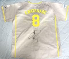 埼玉西武ライオンズ 渡部健人 実使用 Laview ユニフォーム 直筆サイン 埼玉西武ライオンズ渡部健人 ユニフォーム サイ入り Lサイズ