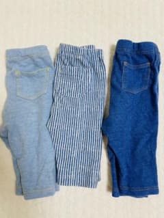 【３枚セット】ユニクロ レギンス パンツ　七分丈のサムネイル