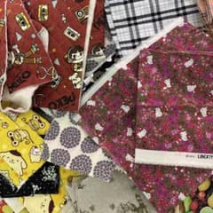 キティリバティ柄 他色々はぎれ 切れ端セットのサムネイル