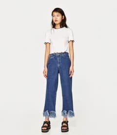 ZARA ワイドデニムパンツのサムネイル
