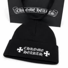 Chrome Hearts ロゴ刺繍 ビーニー ブラック 新品未使用 正規品 秋