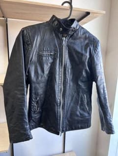 Fontainebleau レザー シングルライダース ジャケット　70sのサムネイル