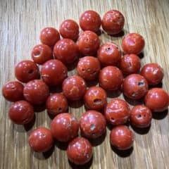 本赤珊瑚　ルース玉　10g ㊵のサムネイル