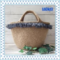 ★ちぃすけ様専用★＊麻紐バッグ＊麻ひもバッグ＊フリンジリボンのサムネイル