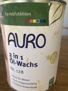 AURO ムク床用ワックス 2in1 2.5L 83m2用　開封済のサムネイル