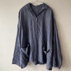 【25SS】ジャーナルスタンダードラックス　リネンダンガリー スキッパーシャツ 25SS】ジャーナルスタンダードラックス リネンダンガリー スキッパー