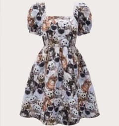 SHEIN MOD Allover Print Puff Sleeveのサムネイル
