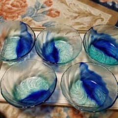 ガラス　皿　５枚のサムネイル
