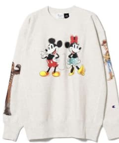 Champion BEAMS  Crewneck Sweat ディズニーのサムネイル