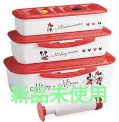アサヒ軽金属　真空ランチセット　ミッキー＆ミニー ディズニー ミッキー＆ミニー 真空スリムボックスセット アサヒ軽金属