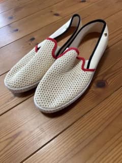 Rivieras スリッポン メッシュ ホワイト レッド 42 - メルカリ
