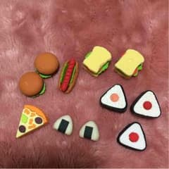 【あやの♡様 専用】おもしろ消しゴム パン、おにぎりセットのサムネイル